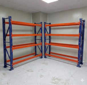 Slotted angle storage racks