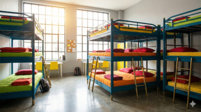 Metal beds and bunk beds