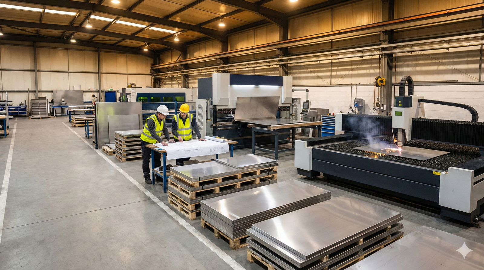 Sheet and pipe metal fabrication work