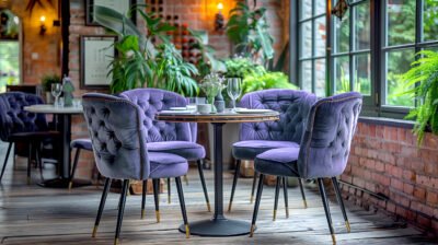 Cafeteria tables and seating furniture