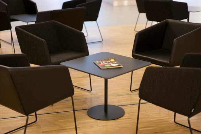 Cafeteria tables and seating furniture