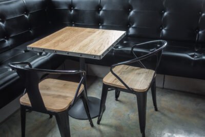 Cafeteria tables and seating furniture