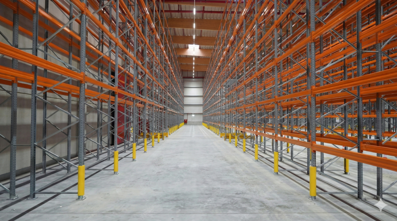 Slotted angle rack for storage